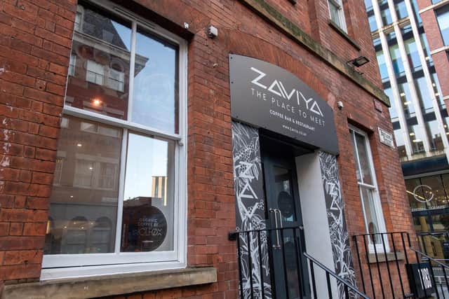Zaviya is opening on Wellington Street on January 9. The cafe will serve Wolfox coffee, gold leaf cappuccinos and blue matcha. Photo:  Bruce Rollinson