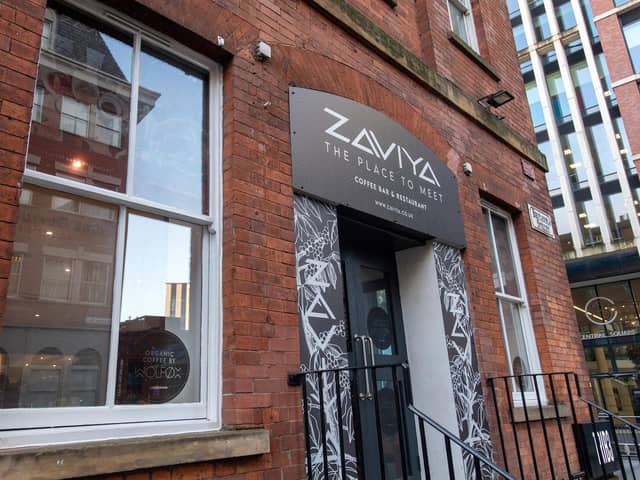 Zaviya is opening on Wellington Street on January 9. The cafe will serve Wolfox coffee, gold leaf cappuccinos and blue matcha. Photo:  Bruce Rollinson