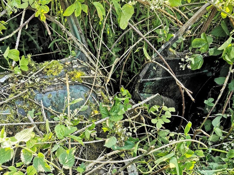 It is believed that the cars have remained there since the 1980s.