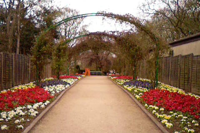 Monet Garden in Roundhay Park, one of the specialist gardens, pictured in April 2006. It was first laid out in 1999 and the design is taken from the gardens of French Impressionist Claude Monet at his home in Giverny, north-west of Paris.