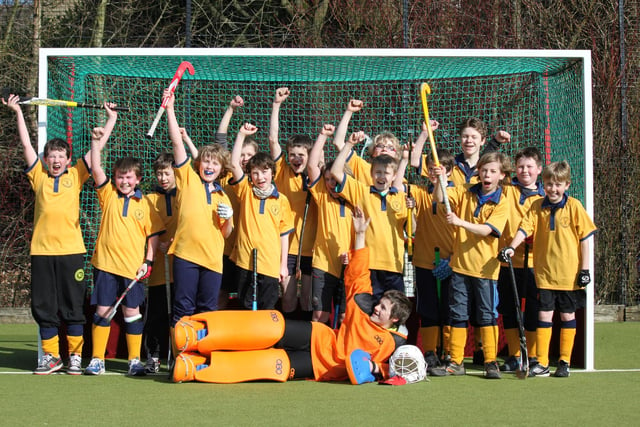 Buxton Hockey Club’s U14s get ready for a match. Did you play in this team?