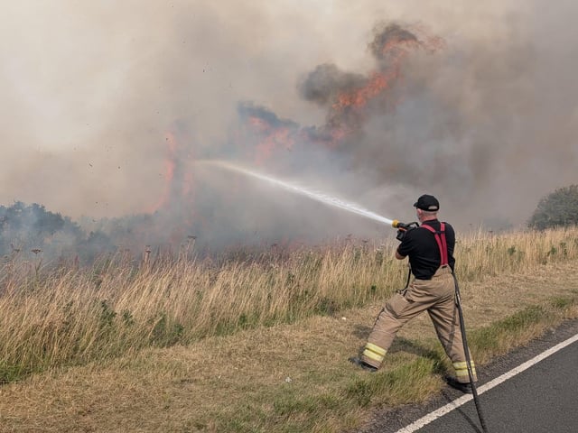 “This is hampering the response to the fire and putting the motorists and other people at risk.