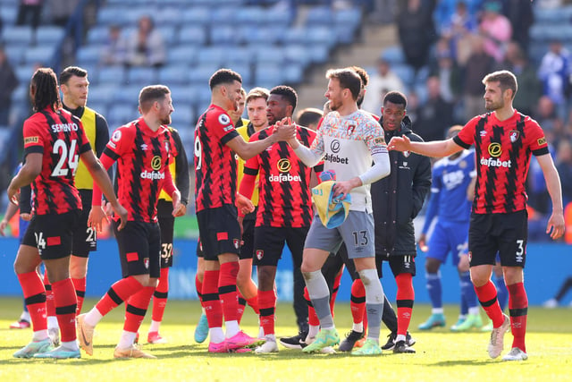Bournemouth's flirtation with the bottom three has been ongoing all season but last weekend's victory against Leicester helped the Cherries climb clear once more. 

Next opponent: Tottenham Hotspur (a): 3pm KO - Saturday, 15 April (Photo by Marc Atkins/Getty Images)