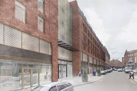 A computer-generated image shows the proposed hotel on George Street, looking east to west. Photo: Leeds City Council.