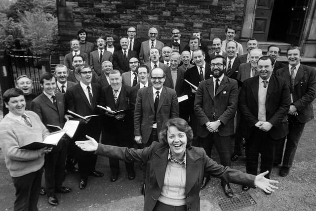 An all male club opened its doors to a young woman in May 1975 - in the interest of music and to foster "entente cordiale." Linda Firth joined the 56 tenors, baritones and basses of the Male Voice Choir of Honley for a five-concert trip to Holland and Germany. "The overseas trip was a good excuse for a change in our normal repertoire, and knowing that the Dutch and Germans appreciate good singers, we thought that Linda;s soprano voice would be very pleasant, " said choir secretary Walter Holmes.