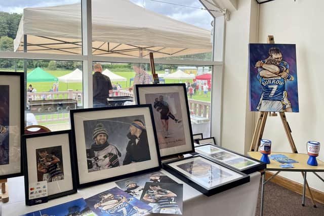Some of Brent Sheldon's artwork on display at a charity event. Picture by Brent Sheldon.
