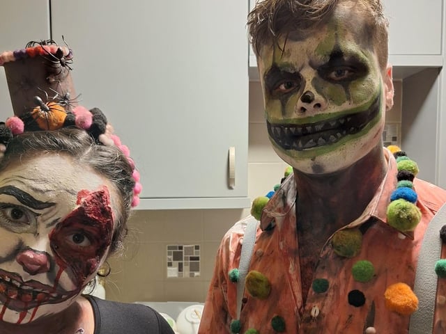 Wow the face painting skills that went into this are immense. Shared by Sian Hughes.