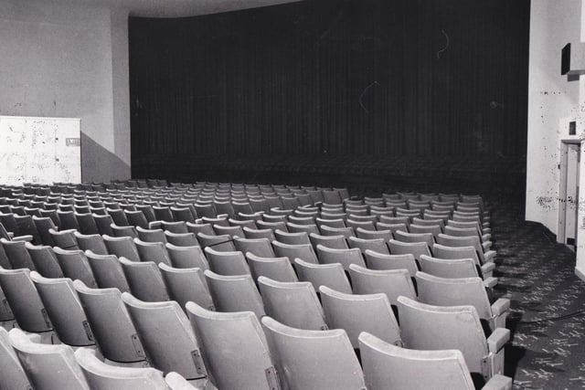 The Odeon was refurbished in 1988 and made into a five-screen cinema with a reduced seating capacity of 1,923. Pictured is cinema number two, one of the larger units in gthe complex.