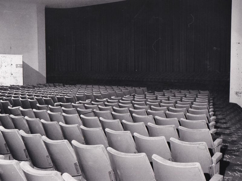 The Odeon was refurbished in 1988 and made into a five-screen cinema with a reduced seating capacity of 1,923. Pictured is cinema number two, one of the larger units in gthe complex.