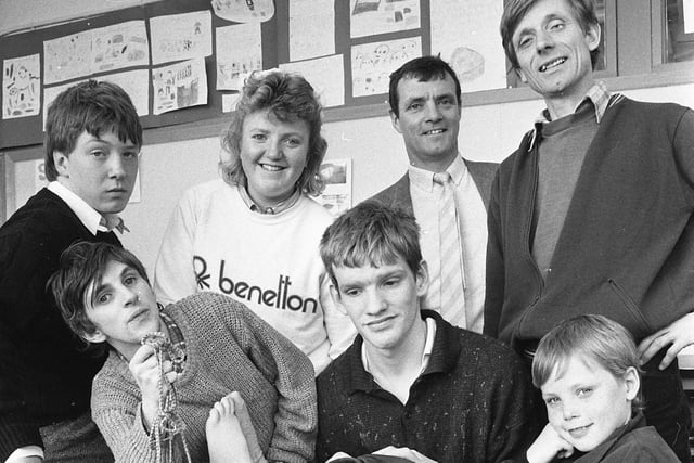 This team from Humbledon School tackled the Lyke Wake Walk in 1988. Recognise them?