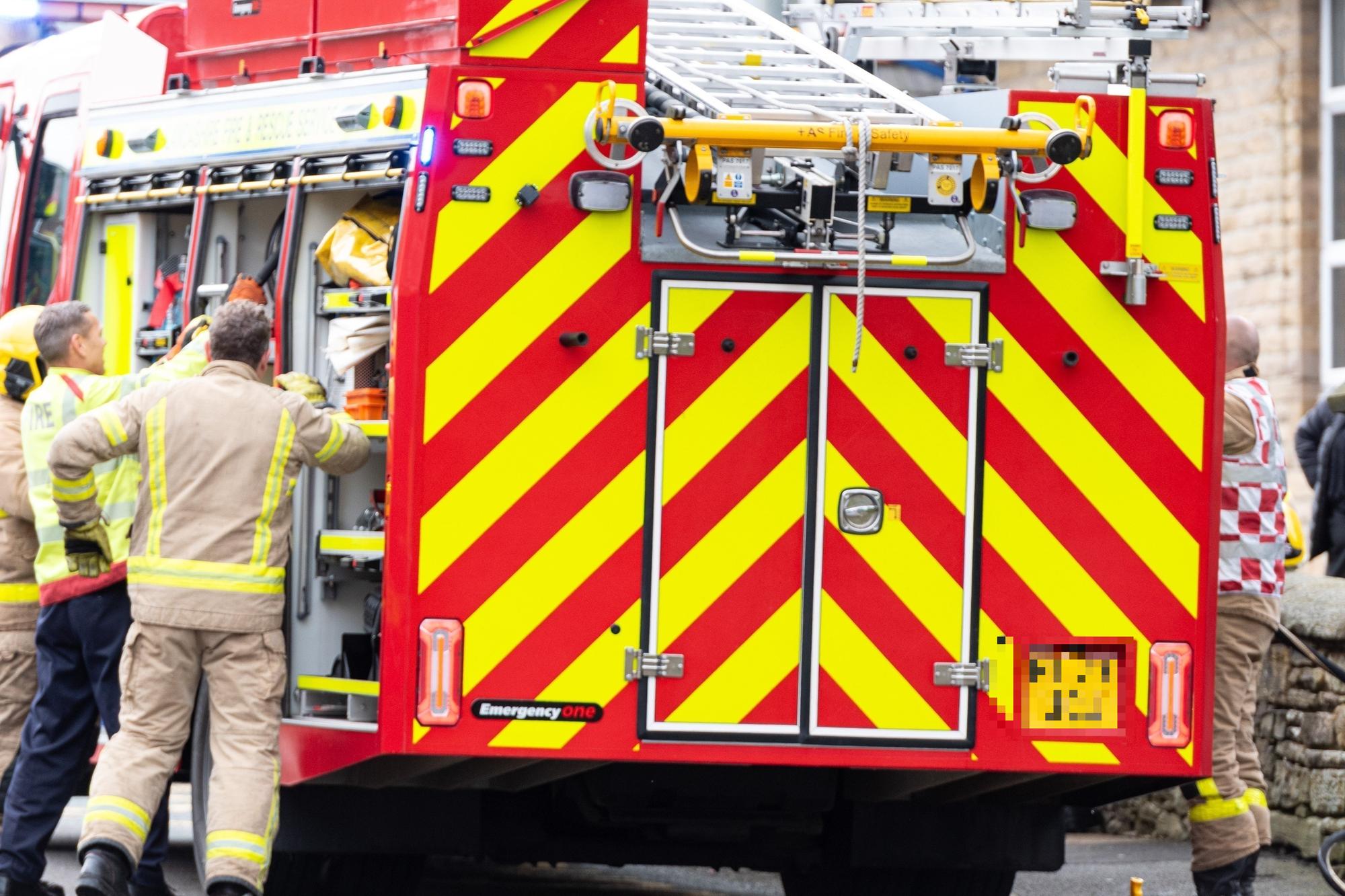 Firefighters rush to battle fire at waste site in Wetherby