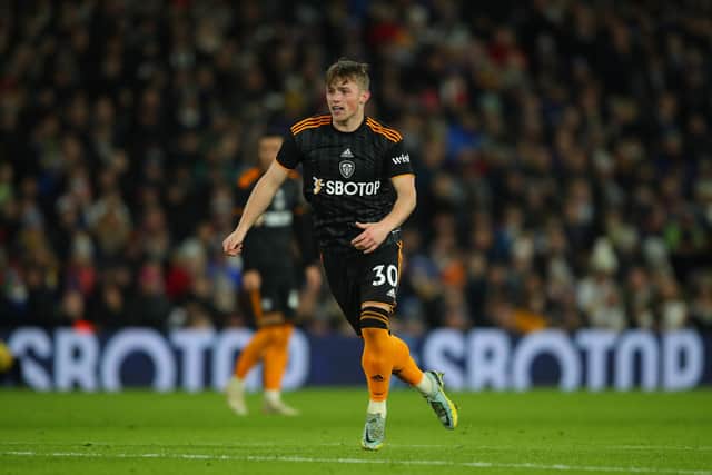 WANTED: Young Leeds United forward Joe Gelhardt. Photo by Ashley Allen/Getty Images.
