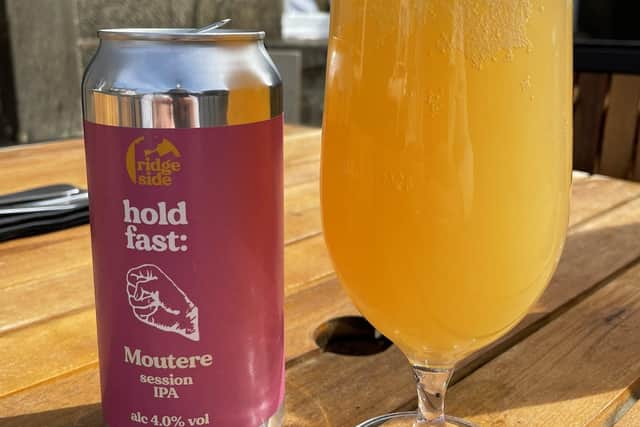 A 440ml can of locally brewed 'Hold Fast' session IPA