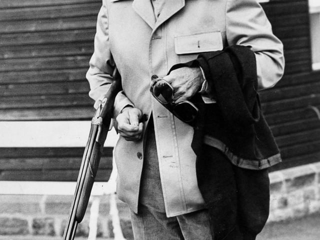 Does this face look familiar? US singer and actor Bing Crosby celebrated the Glorious Twelfth on a shoot on Dallowgill Moor above Ripon in August 1976.