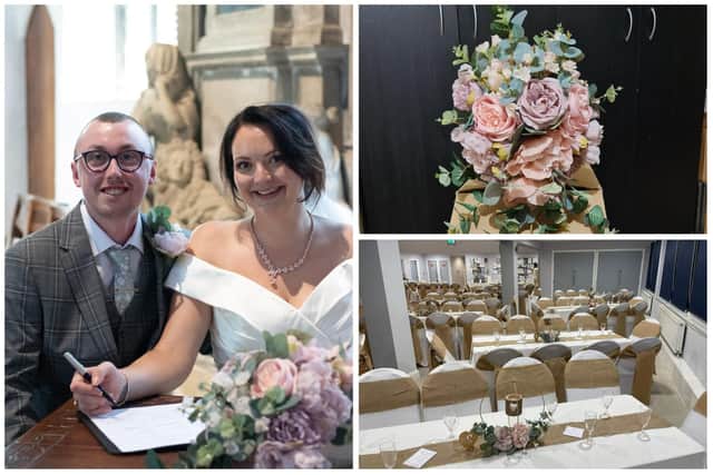 Kate Bellwood (picture by Megan Pixels Photography) wants to help another couple plan their big day by donating all her handmade wedding decor