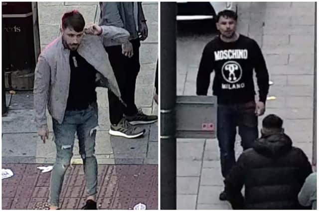 Police want to speak to these two men in connection with the incident