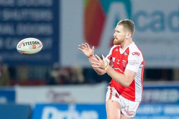 Hull KR's Rowan Milnes could make his Trinity debut on loan this weekend. Picture by Allan McKenzie/SWpix.com.