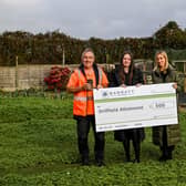 Barratt Homes donates £500 to Driffield allotments, close to its Mortimer Park development