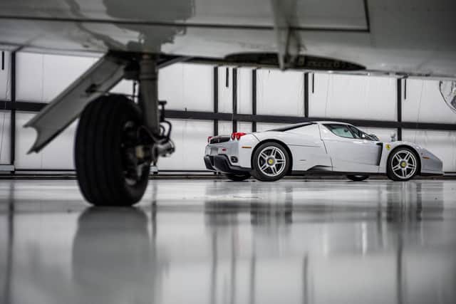 Handout photo of Ferrari Enzo, which has covered just 141 miles in 20 years.