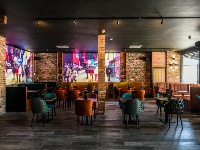 The spacious interior gives an inviting feel to the new space.