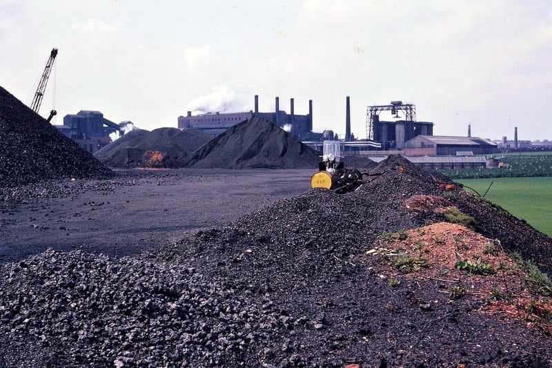 The pit tip of the former Topcliffe Colliery storing coke from Tingley Gasworks. Pictured in May 1967.