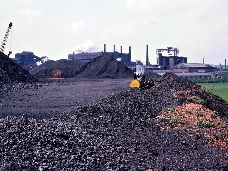 The pit tip of the former Topcliffe Colliery storing coke from Tingley Gasworks. Pictured in May 1967.