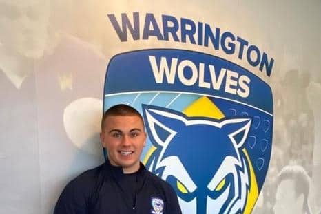 Alfie Longstaff had a spell on Warrington Wolves' scholarship before concentrating on rugby union and school work. Picture by Jason Longstaff.