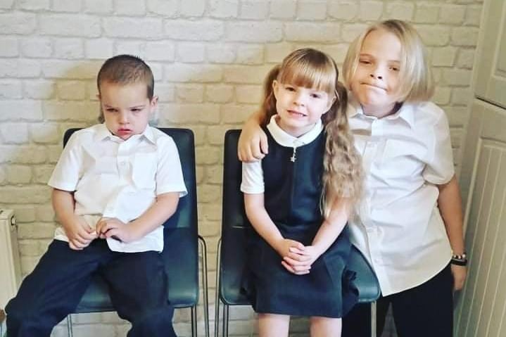 Rea Lowther, said: "Ronnie 4 (not a happy child about going back 😂🙈) Lauren 5 and her big brother William 9."