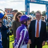 Prime Minister Keir Starmer at Doncaster Racecourse