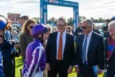Prime Minister Keir Starmer at Doncaster Racecourse