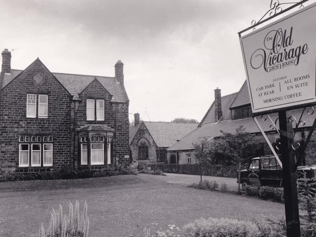 The Victorian dining room at the Old Vicarage on Bruntcliffe Road was the place to be in July 1987 "for a nostalgic evening, classical food with a Nouvelle cuisine presentation"