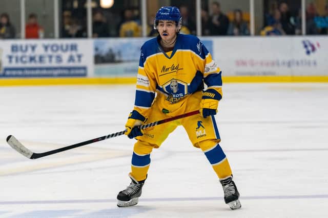 HEADING HOME: Leeds Knights' defenceman Bailey Perre faces former club Swindon Wildcats at the Link Centre today. Picture courtesy of Oliver Portamento
