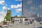 An artist's impression of the work on New Station Street.