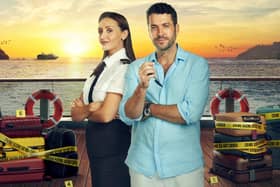 Catherine Tyldesley plays Kate and Shayne Ward is Jack in Channel 5's new drama The Good Ship Murder (Picture: Channel 5)