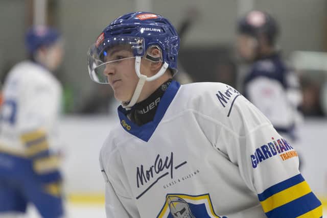 ON SONG: Finley Bradon continued his excellent season with two goals and an assist in Friday night's 6-1 win over Sheffield Steeldogs. Picture: Knights Media.