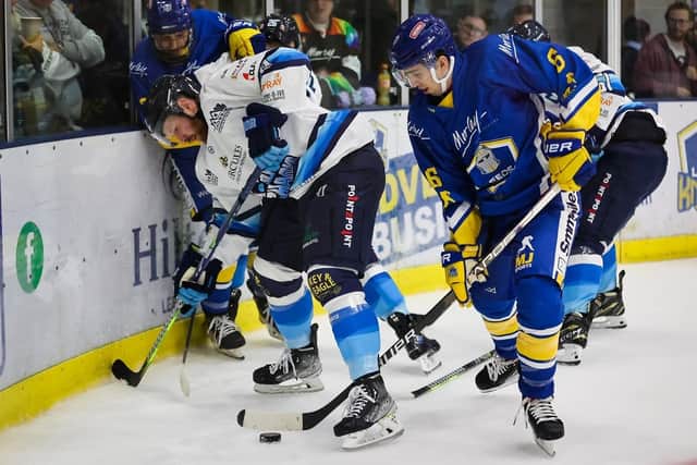 WE MEET AGAIN: Leeds Knights make a final visit of the regular season to Solway Sharks on Saturday night. Picture: Steve Cunningham/Knights Media.