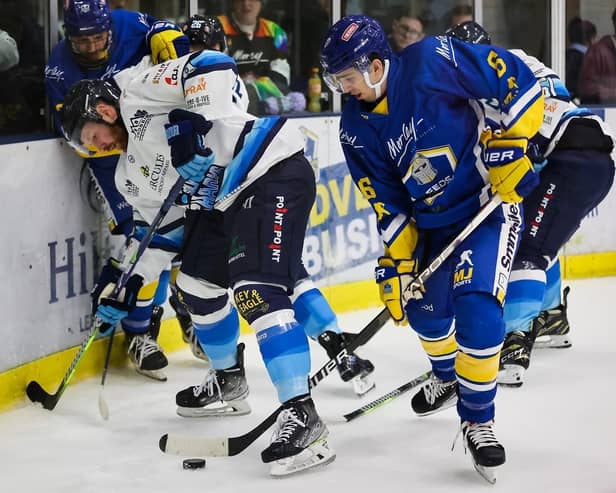 WE MEET AGAIN: Leeds Knights make a final visit of the regular season to Solway Sharks on Saturday night. Picture: Steve Cunningham/Knights Media.