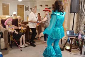 Residents enjoying ABBA tribute event at HC-One’s Augustus Court Care Home
