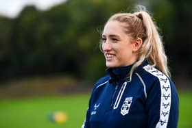 Rhinos and England star Caitlin Beevers. Picture by Will Palmer/SWpix.com.