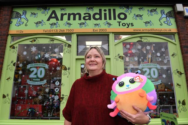 Lisa Clay opened Armadillo Toys in Chapel Allerton in 2003 (Photo by Jonathan Gawthorpe/National World)