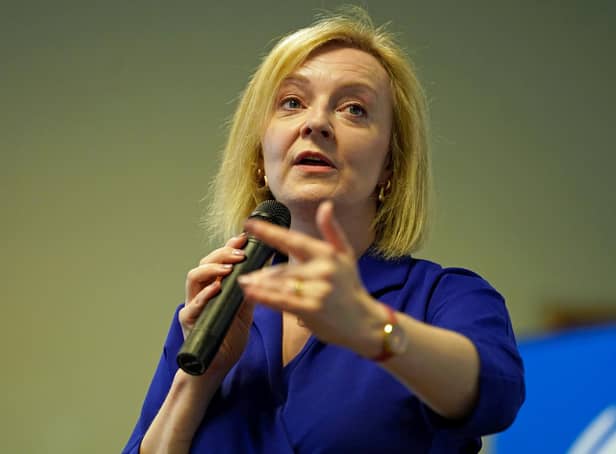 The Conservative Party leadership candidate told reporters in Leeds that she knows “how poor the transport is” in the city. Picture: Jacob King/PA Wire.
