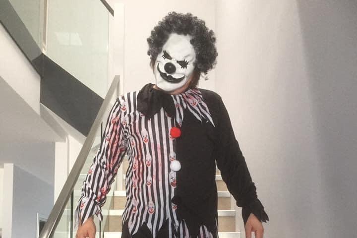 Phil Jackson shared this terrifying clown costume.