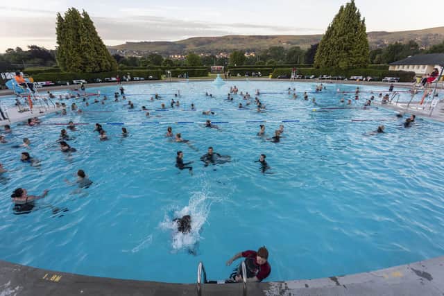 The summer solstice swim at Ilkley Lido attracts hundreds of swimmers every June