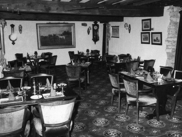 Did you enjoy a meal here back in the day? The Scots Arms restaurant pictured in September 1980.