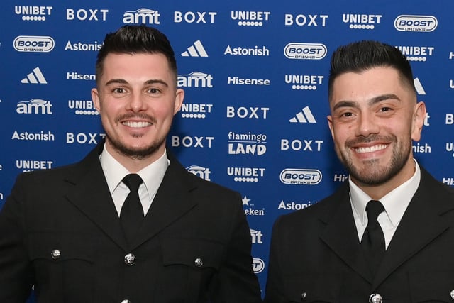 Hero cops PC Jones and PC Sanchez were awarded a District Commanders Commendation after arresting an armed robber who fell out a tree he was hiding in. The robber approached a Meanwood takeaway and produced a sawn-off shotgun from his rucksack and demanded money.