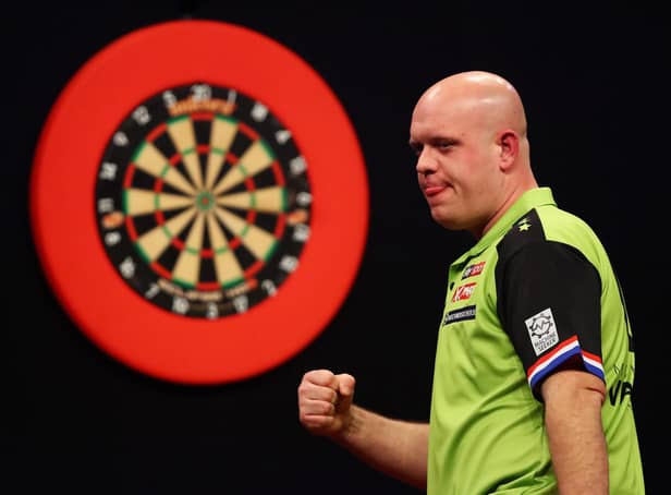 Some of the biggest names in world darts - Michael van Gerwen (pictured), Gerwyn Price and Raymond van Barneveld - are set to compete at the UK Open. (Pic: Getty Images)