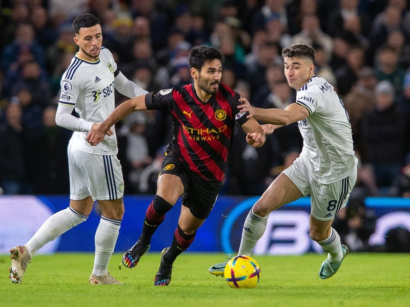 Gave the ball away too often after Leeds won it back, picked wrong options. Fought hard out of possession. (Picture Bruce Rollinson)
