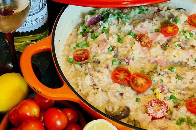 Karen Wright makes tasty risotto from leftovers (photo: Karen Wright)