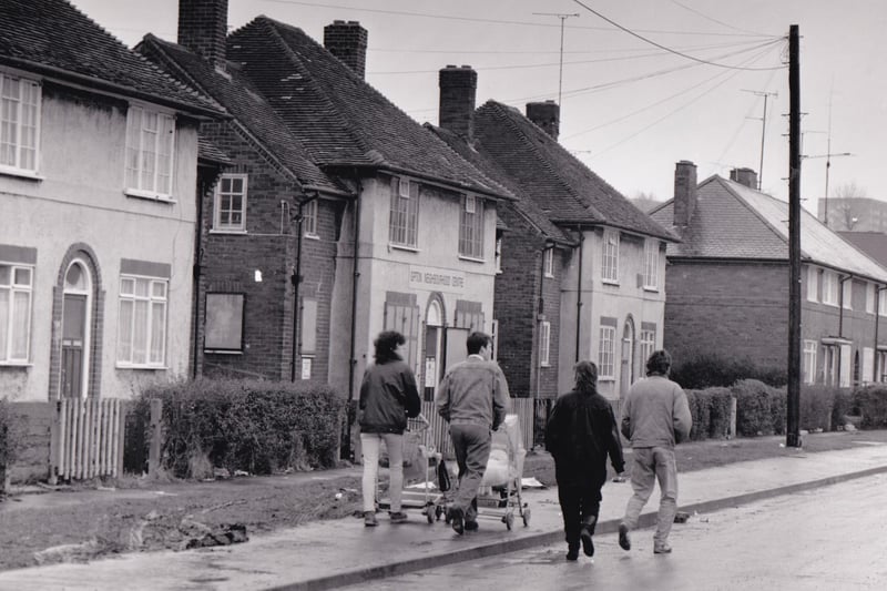 Brander Street - the home of Gipton Neighbourhood Centre - pictured in February 1991.