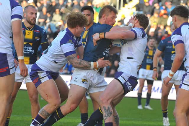 Tom Holroyd is out to make a big impact for Leeds Rhinos this season. Picture by Steve Riding.